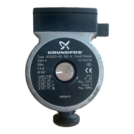 Grundfos cirkulationspump UPS0 25-60 180 K Begagnad