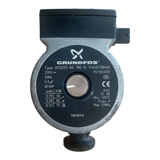Grundfos cirkulationspump UPS0 25-60 180 K Begagnad